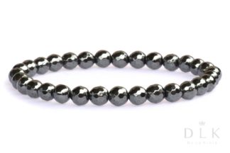 Bracelet “Balls faceted of hematite”