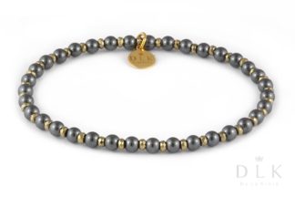 Bracelet “Hematite with spacers”