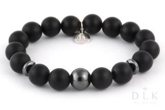 Bracelet “Matte onyx with a ball”
