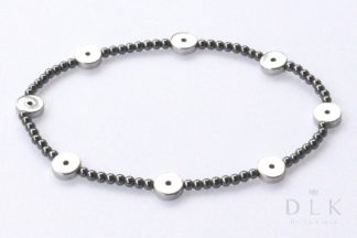Bracelet “Hematite with rings”