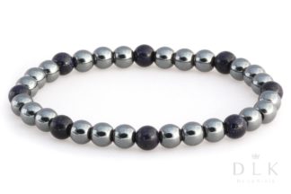 Bracelet “Hematite with the Night of Cairo”