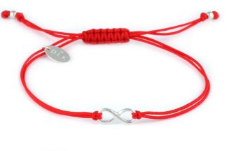 Bracelet “Red string with infinity”