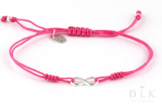 Bracelet “Pink string with infinity”