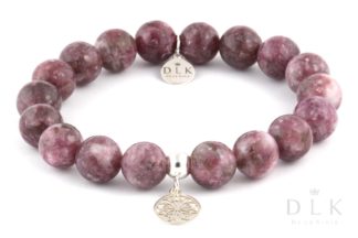 Bracelet “Lepidolit with a pendant”