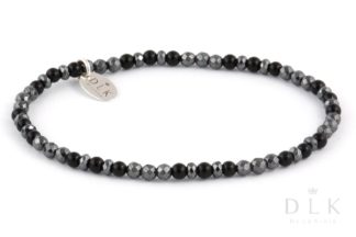 Bracelet “Onyx with hematite”