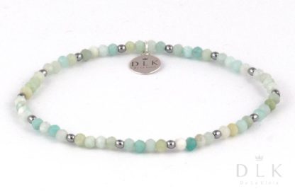 Bracelet “Amazonite with hematite”