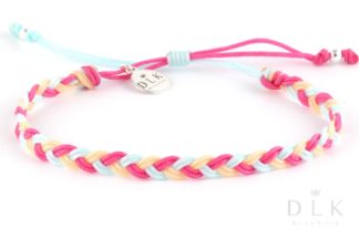 String bracelet “Pastel braid”
