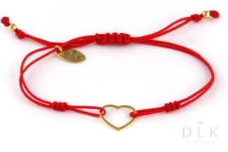 Bracelet “Red string with a heart”