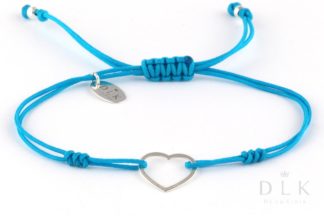 Bracelet “Turquoise string with heart”
