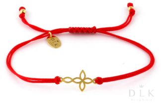 Bracelet “Red string with a cross”