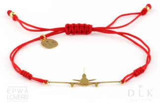 Bracelet “Red string with golden MD-11”