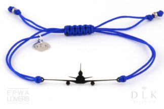 Bracelet “Blue string with black MD-11”