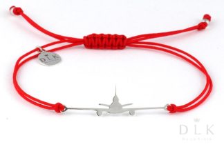 Bracelet “Red string with silver MD-11”