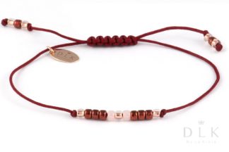 Bracelet “Burgundy beads on a string”