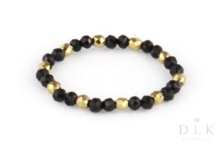 Flexible ring made of spinels with the addition of light golden hematites