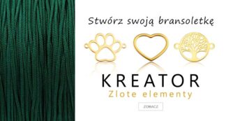 Kreator – stwórz swoją bransoletkę ze złotym łącznikiem